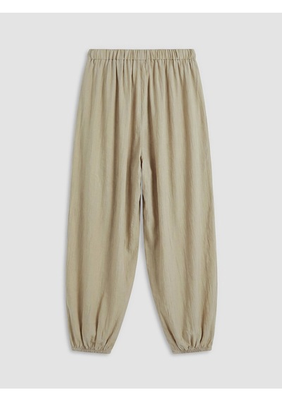Lcw Modest Ekru Beli Lastikli Kadın Jogger Pantolon
