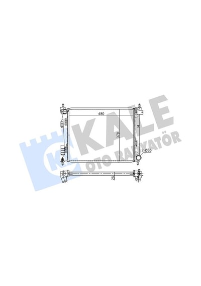 Kale 354275 Motor Su Radyatörü - Hyundai İ20 2008-2014 1.4 Crdi Dizel Manuel Şanz. 253101r300