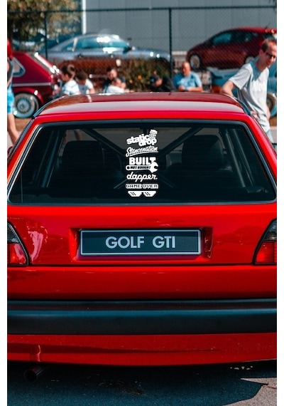 Oto Arka Cam Sticker İngilizce Model 70 40 20 Cm