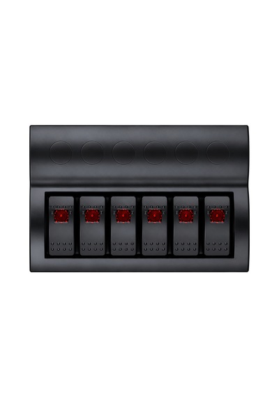 Labarka 6'lı Switch Panel Otomatik Sigortalı Kırmızı LED'li 12-24V