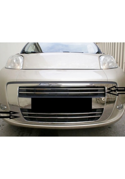 Fiat Fiorino Krom Ön Panjur 4 Parça 2008 Üzeri P.çelik