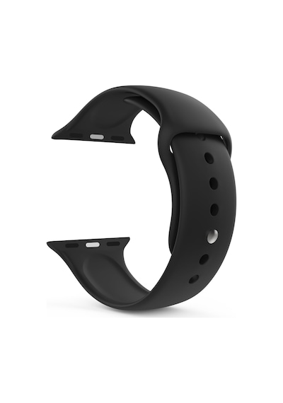 Apple Watch Series 6 40mm İçin Kordon Activeflex Wristband Siyah Watch Series 6 40mm İle Uyumlu Kordon, Kayış - Siyah Çok Renkli