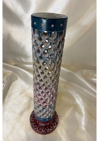 Yedi Çakra 7 Çakra Hand Made El İşi Feng Shui Ejderha Yılı Doğal Obsidyen Taşı Çubuk Konik Tütsülük Kule