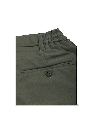 Deepsea Erkek Haki Likralı Beli Lastikli & İpli Dar Kesim Şık Kumaş Pantolon 2600572 Haki