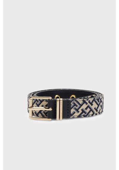 Tommy Hilfiger Logolu Kemer Kadın Kemer Aw0aw18894 Dw6 Lacivert