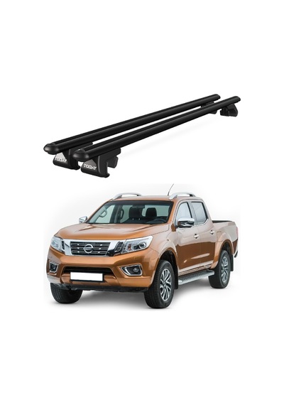 Venüs Nissan Navara 2014-2021 Uyumlu Siyah Ara Atkı Port Bagaj Tavan Barı