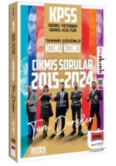 Yargı  Yayınları 2025 KPSS GK-GY 2015-2024 Tamamı Çözümlü Konu Konu Çıkmış Sorular