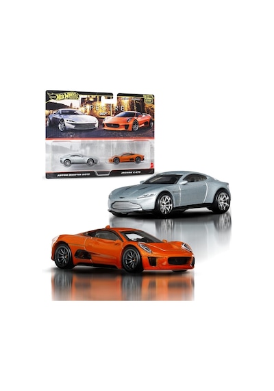 Hot Wheels Premium 2'li Paket 2025 Mix 4 - James Bond Spectre - Aston Martin Db10 & Jaguar C-x75 Turuncu