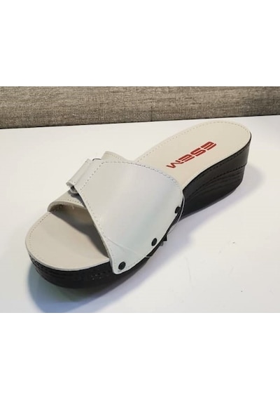 Esem 0314 Z 000 Kadın Cırtlı Ortopedik Terlik Bej