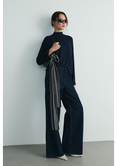 Suud Collection Lacivert Olivia Bluz