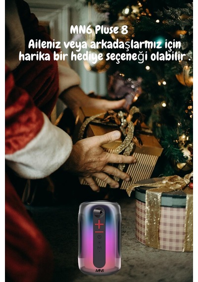 Pluse 8 Mikrofonlu Ses Bombası/ışıklı Gece Lambası/dekoratif Aydınlatma/2 Mikrofonlu Hoparlör