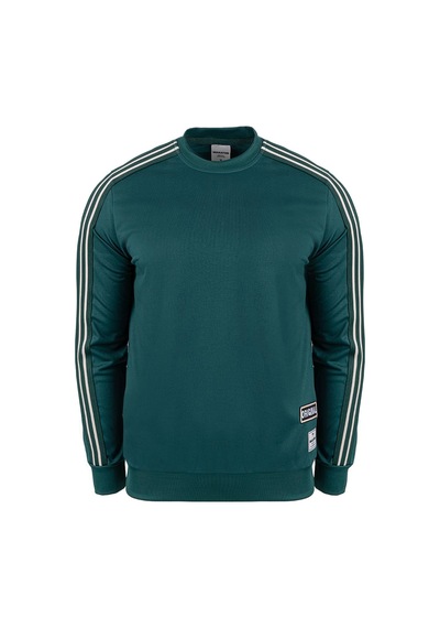 Maraton Comfort Erkek Bisiklet Yaka Yeşil Sweatshirt Yeşil