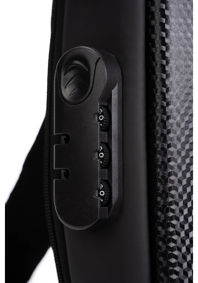 Np 2407-3 Erkek Şifreli Kilitli Çapraz Omuz Ve Sırt Çantası Suya Dayanıklı Siyah Usb Çıkışlı