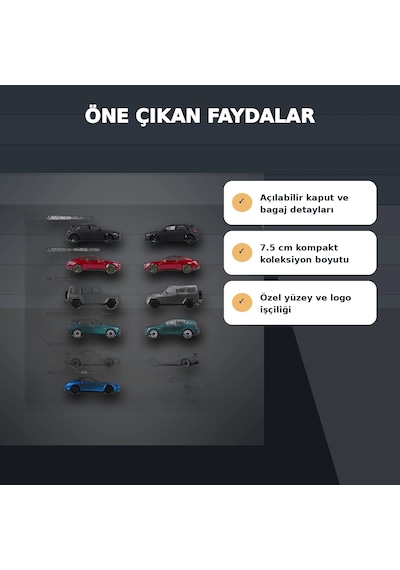 1 Adet Resmi Lisanslı Mini Mercedes-amg Premium Model Araba - Rastgele Gönderim