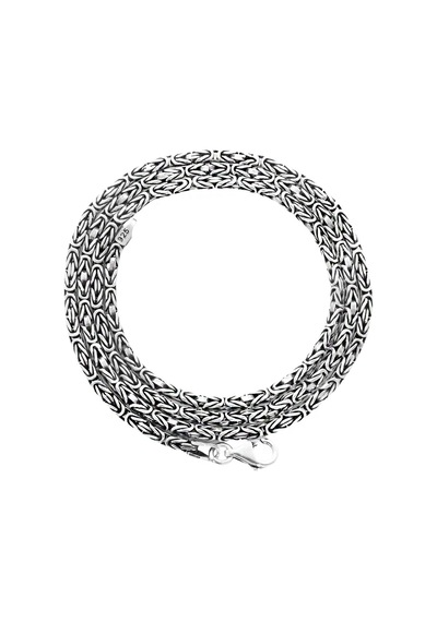 925 Ayar Gümüş 55 Cm 30 Gr 3 Mm Kral Zinciri Kolye Gümüş