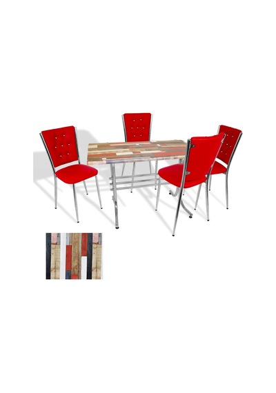Japon - Kapitoneli Masa Takımı - 70x120 Werzalit, Wermodin Ve Allzalit Tabla - Redwood - Kırmızı Çok Renkli Japon - Kapitoneli Masa Takımı - 70x120 Werzalit, Wermodin Ve Allzalit Tabla - Redwood - Kırmızı Çok Renkli