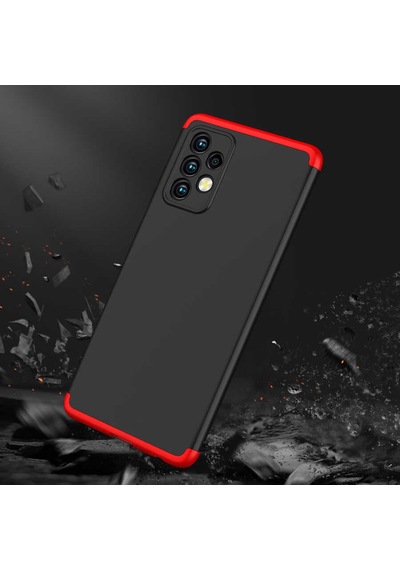 Samsung Uyumlu Galaxy A72 Kılıf Zore Ays Kapak Siyah-Mavi