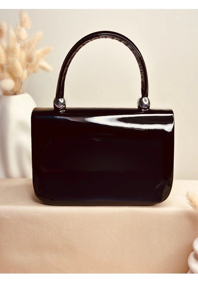 Elora Atelier Elora Gloss Siyah Çanta Çok Renkli