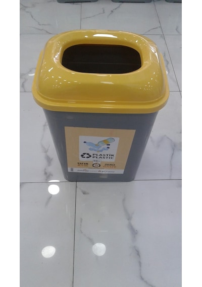 Plastik Atık Geri Dönüşüm Kutusu Çöp Kovası 50 Litre