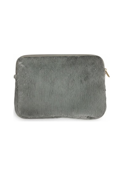 Plush Studıo 13-13.3-14 Inch Peluş Macbook, Laptop Çantası, Gri Toscase Askısız 36x26cm Gri Gri