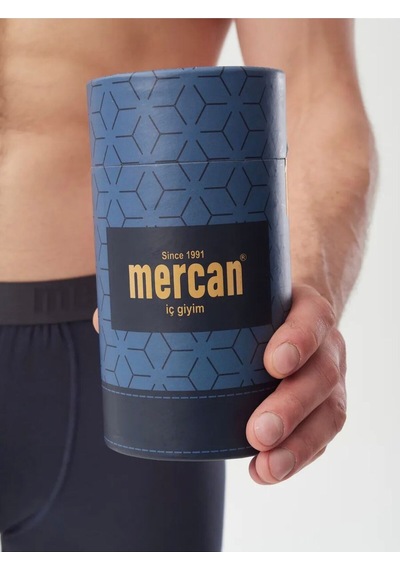 Mercan 3'lü Antrasit Modal Boxer