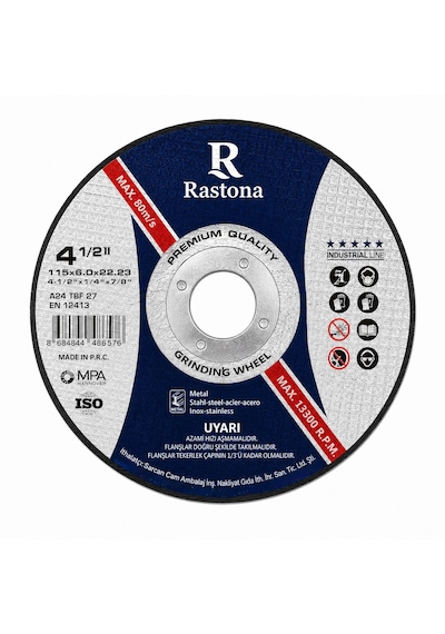 Rastona Taşlama Taşı 115x6.0x22.23mm 25 Adet