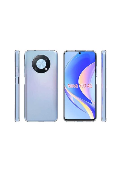 Zore Huawei Nova Y90 Kılıf Nvth Süper Silikon Kapak - Renksiz