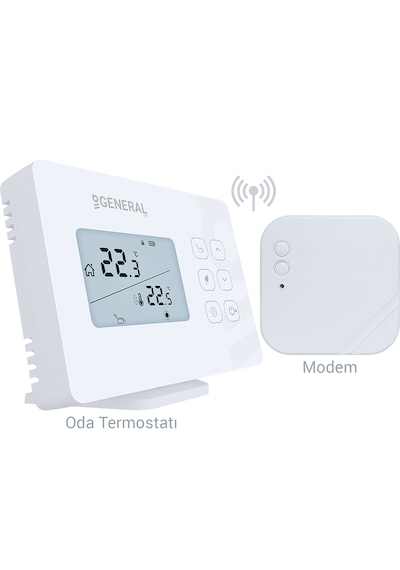 General Mitra Ht290s Rf Mod Seçenekli Kablosuz Oda Termostatı