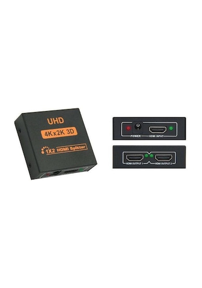 2 Port Hdmi Çoklayıcı 4K Çoğaltıcı Splitter Switch 2160P 1 Giriş
