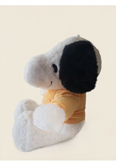 Peluş Köpek Snopyy-30 Cm -sarı Tşhirt'lü Sarı-beyaz