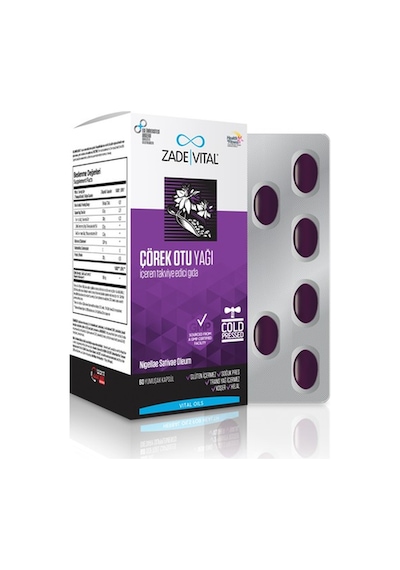 Zade Vital Çörek Otu Yağı 900 Mg 60   Kapsül