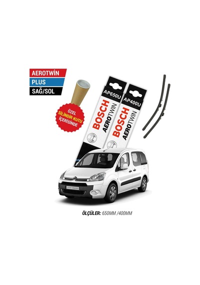Bosch Aerotwin Plus Citroen Berlingo Silecek Takımı (2008-2018)