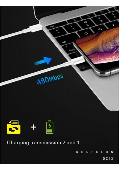 Konfulon - 666 - Dc13 1m 20w Type-c To Lightning Kablo - Shopılke - İphone Uyumlu