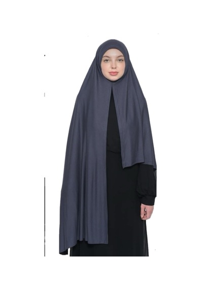 Ardün Hijab Hazır Pratik Geçirmeli Lüks Penye Şal Gri - 691664407 Gri