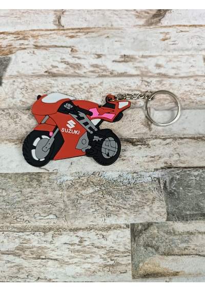 Suzuki Kırmızı Motosiklet Anahtarlık