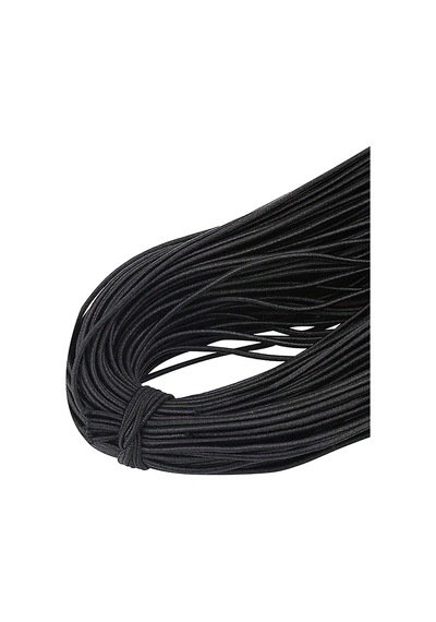Siyah 5 Metre 2 Mm Yuvarlak Lastik
