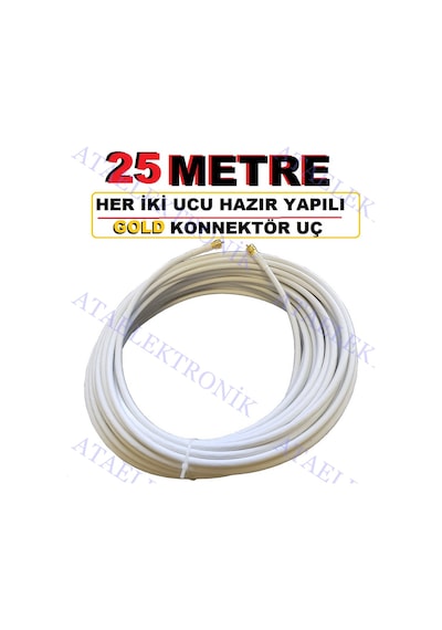 25 Metre 25 M Uydu Çanak Anten Kablosu