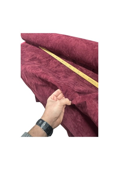 Süet Soft, Çift Taraflı Süet, Kumaş 100x150 Cm Metrelik Dekoratif Kumaş Bordo Bordo