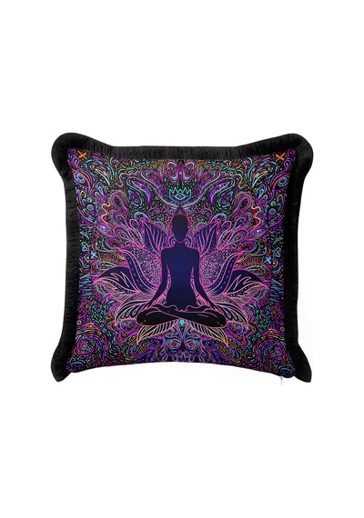 Mandala Lotus Renkli Saçaklı Yastık Kılıfı - Meditasyon Bohem Siyah Mor Püsküllü Kırlent Kılıfı Grili Kobalt Mavi Mandala Lotus Renkli Saçaklı Yastık Kılıfı - Meditasyon Bohem Siyah Mor Püsküllü Kırlent Kılıfı Grili Kobalt Mavi