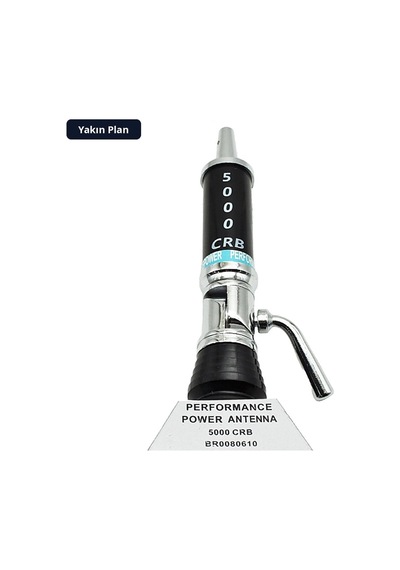 Trobus Oto Anteni Bagaj Kaput Ayarlı Klipsli Universal Performance Power 5000 Siyah Krom 1 Adet