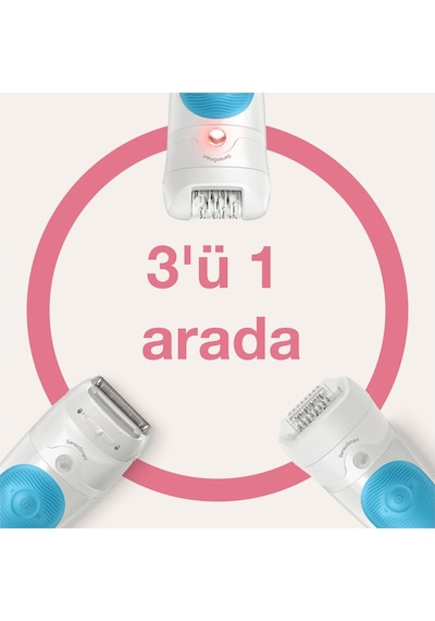 Braun Silk-Epil 5 5610 SensoSmart Kablosuz Islak Kuru Epilatör