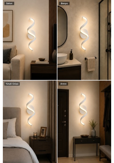 AvizeGO Sora Modern Led Duvar Apliği Günışığı Beyaz