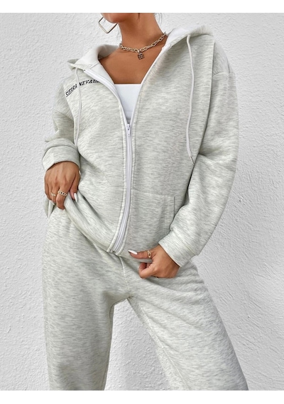 Sirra Newada Hırka Eşofman Altı Jogger- Gri Alt Üst Kombin Takım Baskılı Oversize Kapüşonlu Gri Sirra Newada Hırka Eşofman Altı Jogger- Gri Alt Üst Kombin Takım Baskılı Oversize Kapüşonlu Gri