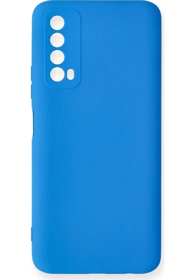 Gld-spt- Newface Huawei P Smart 2021 Kılıf Nano İçi Kadife Silikon - Mavi