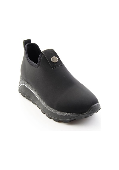 Bambi Siyah Streç Kadın Sneaker K01834220017