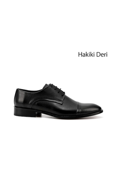 Gönderi(R) Gönderi R Erkek Siyah Bağcıklı Kösele Taban Hakiki Deri Klasik Ayakkabı Ddma64901727 Siyah