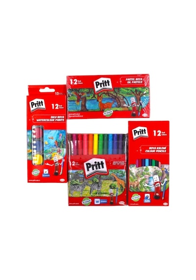 Kırtasiye Ofisi Pritt İlkokul 4 Parça Boya Seti