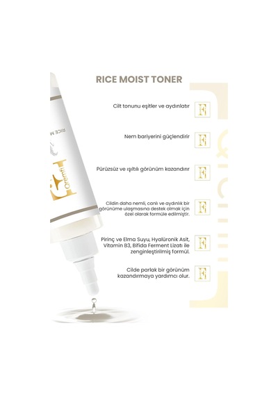 Rice Moist Aydınlatıcı, Yenileyici Ve Nemlendirici Pirinç Suyu & Bifida Mayalı Tonik 200 Ml