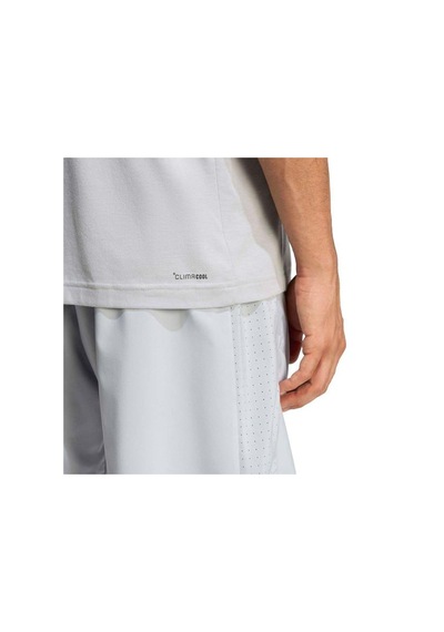 Adidas Workout Essentials Feelready Erkek Gri Yuvarlak Yaka Tişört Gri