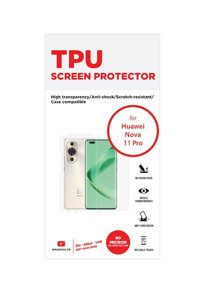 Huawei Nova 11 Pro Full Kaplama 360 Derece Ön Arka Ve Yan Film